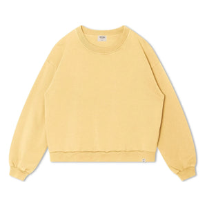 Matona - Organic cotton plain sweatshirt | Light yellow