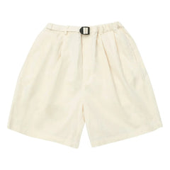 Kappy - Short Two Pleated Wide Cut | Cream