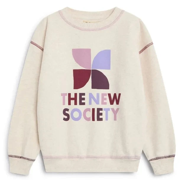 Die neue Gesellschaft – TNS Logo Sweatshirt | Krem