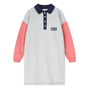Cos I Said So - Organik Pamuk Polo Elbise | Gri
