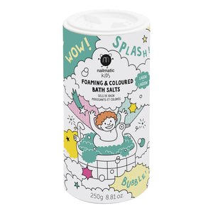 Nailmatic Kids - Lagoon Foaming and Colored Bath Salts - 250g | Green