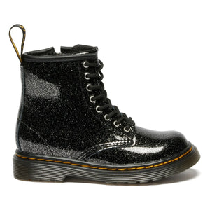 Dr Martens - 1460 J Glitter Bağcıklı Bot | Parlak siyah