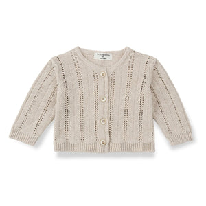 1+ in the family - Strickjacke Xelida Leinen | Beige
