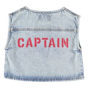 Piupiuchick - Captain Denim Kolsuz Ceket | Açık Mavi