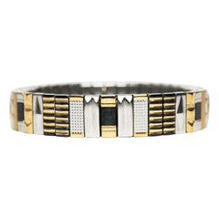 Sigal - Sig 10 Armband | Schwarz/Gold/Silber