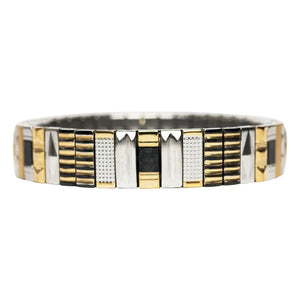 Sigal - Sig 10 Armband | Schwarz/Gold/Silber