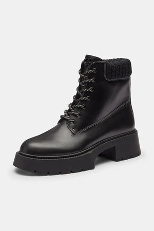 Coach Leah Platform Deri Botlar