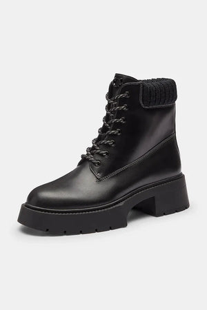 Coach Leah Platform Deri Botlar