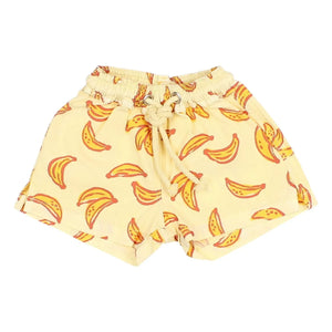 Búho - Organic Cotton Banana Pattern Swimsuit Shorts | Yellow
