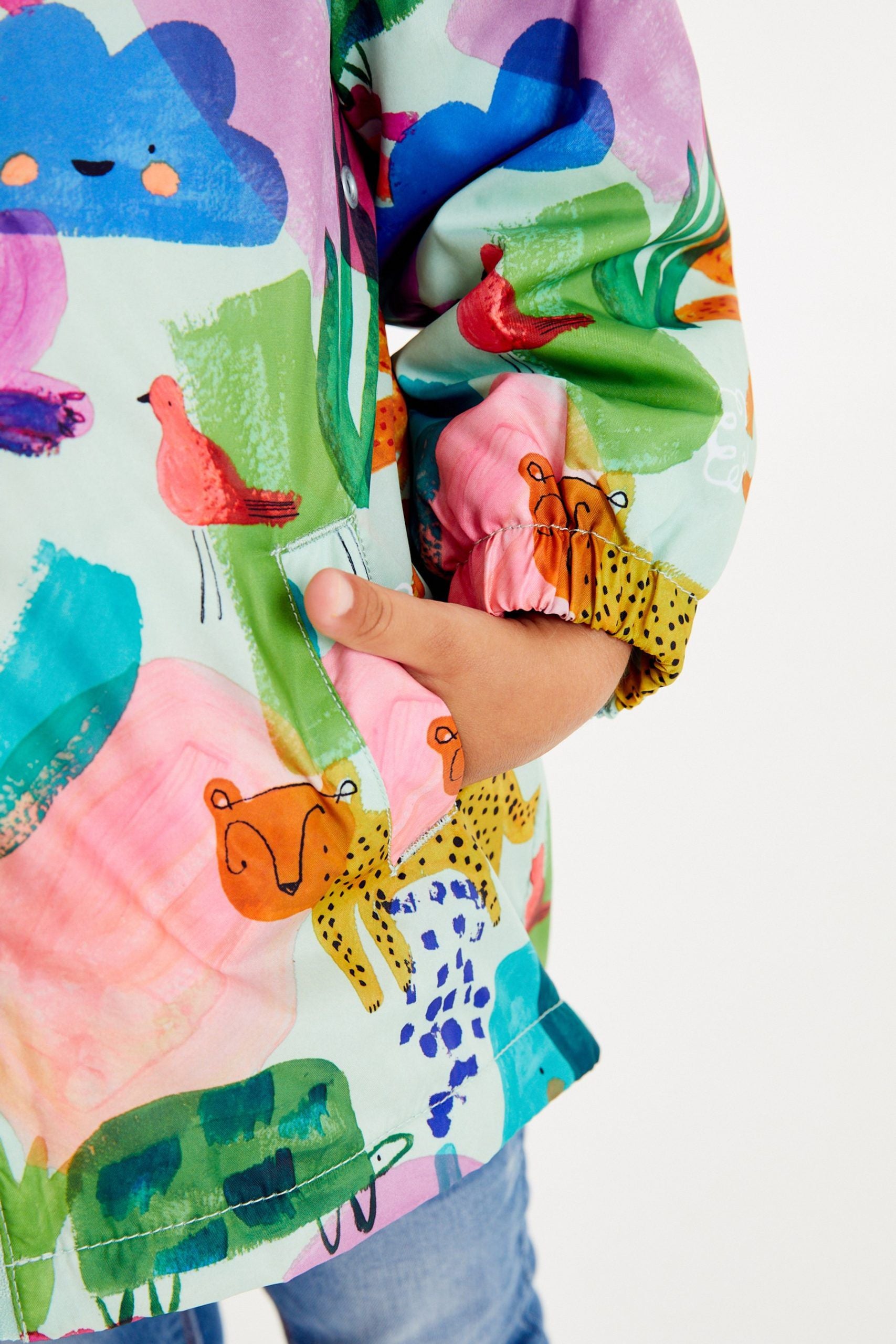 Next - Neşeli Sürdürülebilir Kız Çocuk Kışlık Ceket ve Yağmurluğu - 1.5-2 Yaş-Dinossi