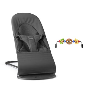 BabyBjörn Balance Soft Tri Fabric - Grey-Baby Bouncers-Googly Eyes Bright- | Natural Baby Shower