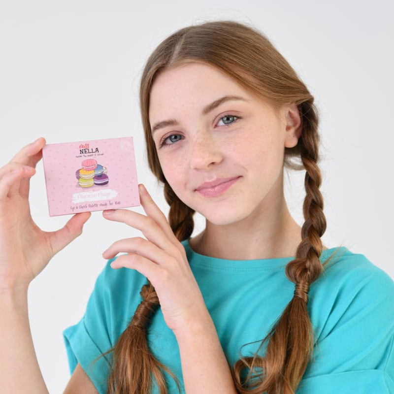 Miss Nella - Paleta za oči i obraze Macaron 2 komada