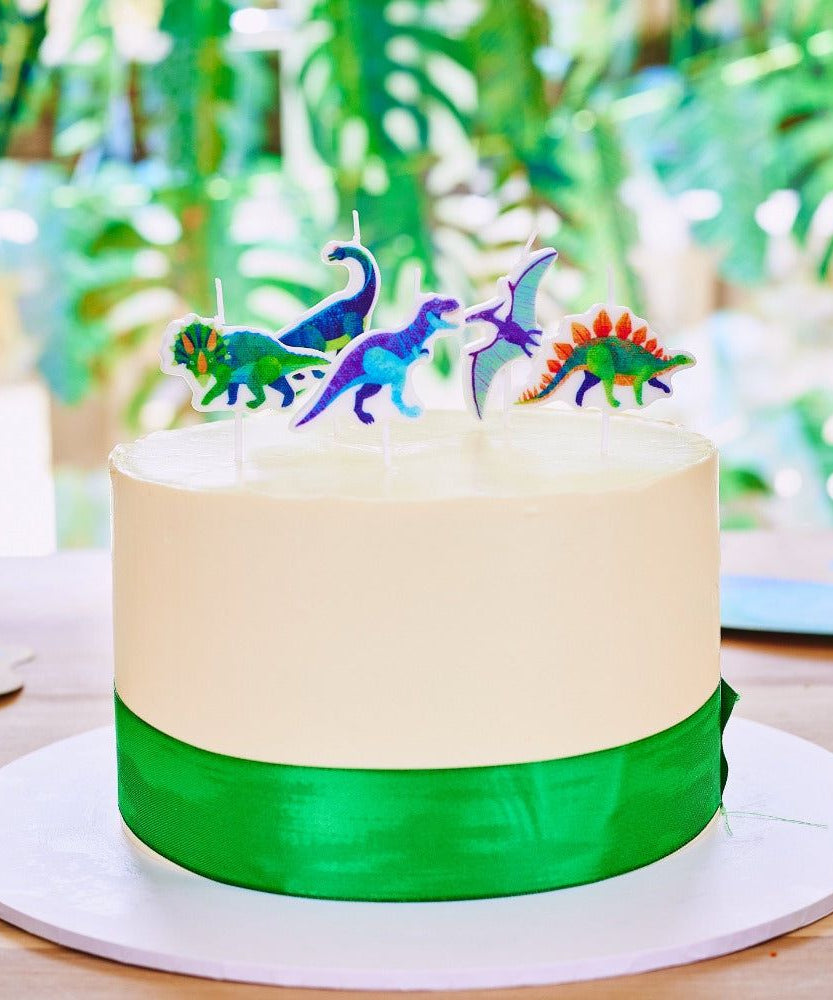 Party Pieces - Kaşif Dino 5'li Parti Mumu-Dinossi