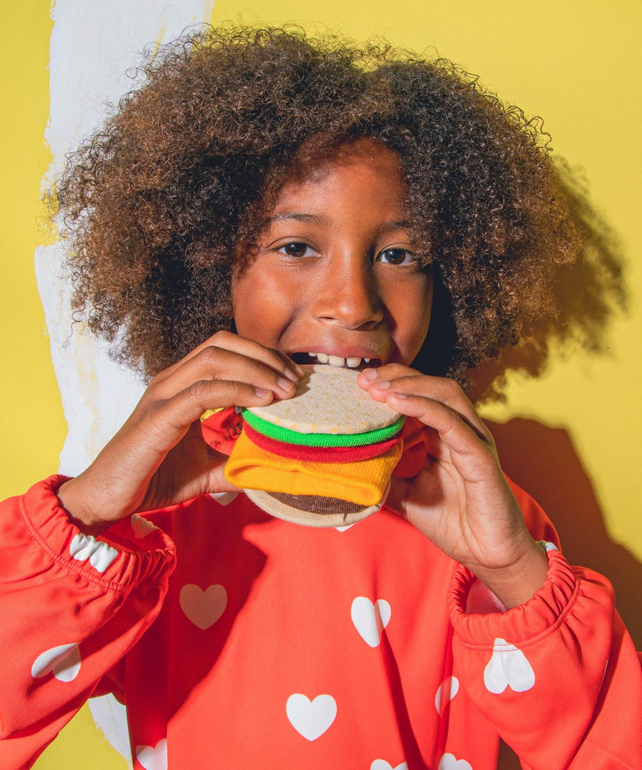 Eat My Socks - Çocuk Cheeseburger Çorap-Dinossi