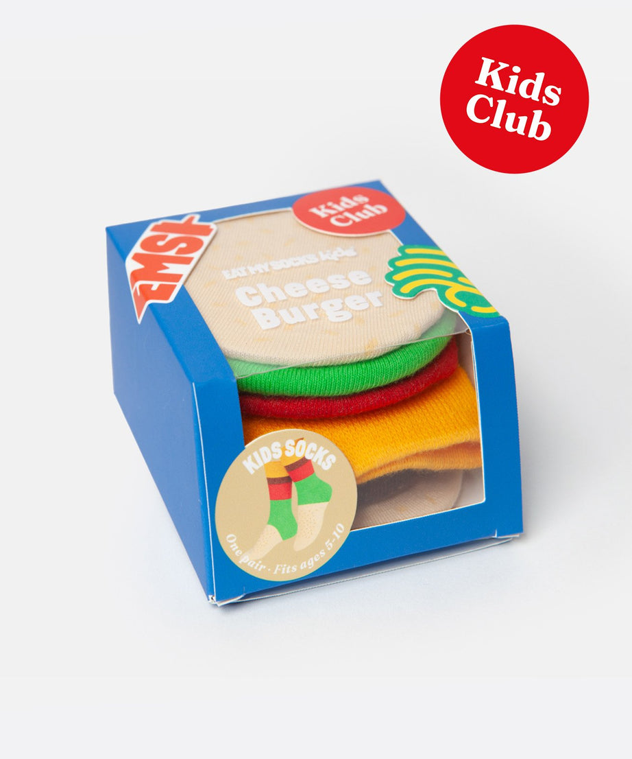 Eat My Socks - Çocuk Cheeseburger Çorap-Dinossi