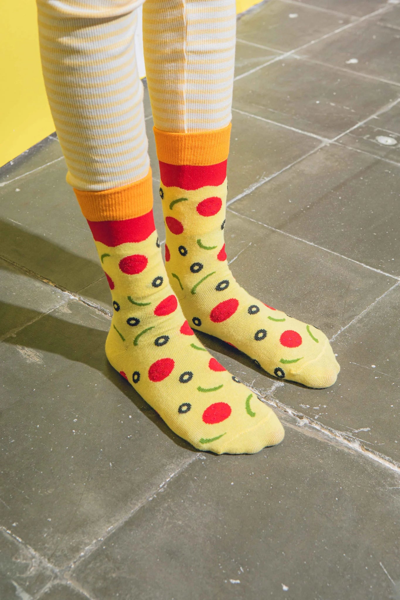 Eat My Socks - Çocuk Napoli Pizza Çorap - Dinossi