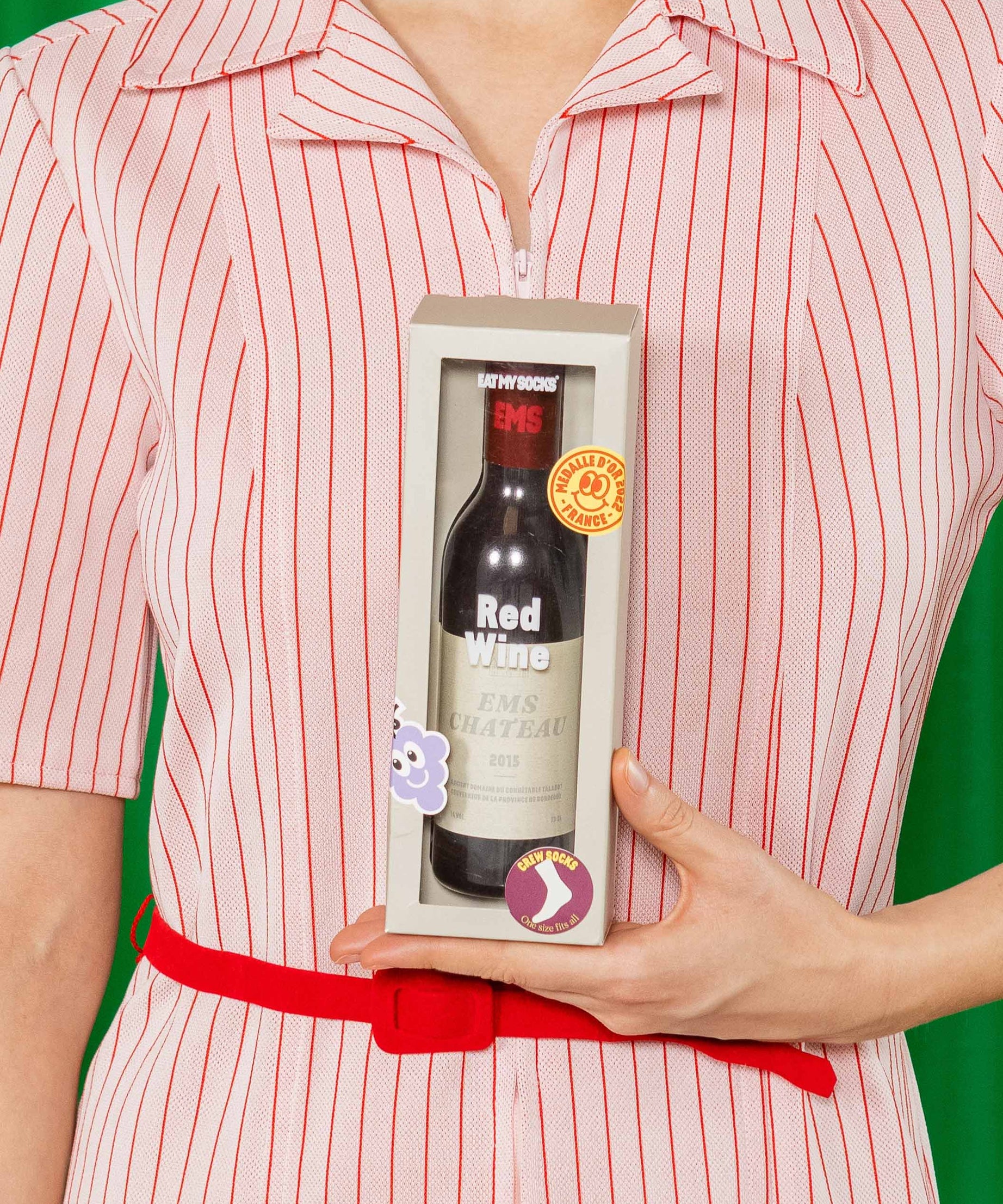 Eat My Socks - Yetişkin Kırmızı Şarap Çorap-Dinossi