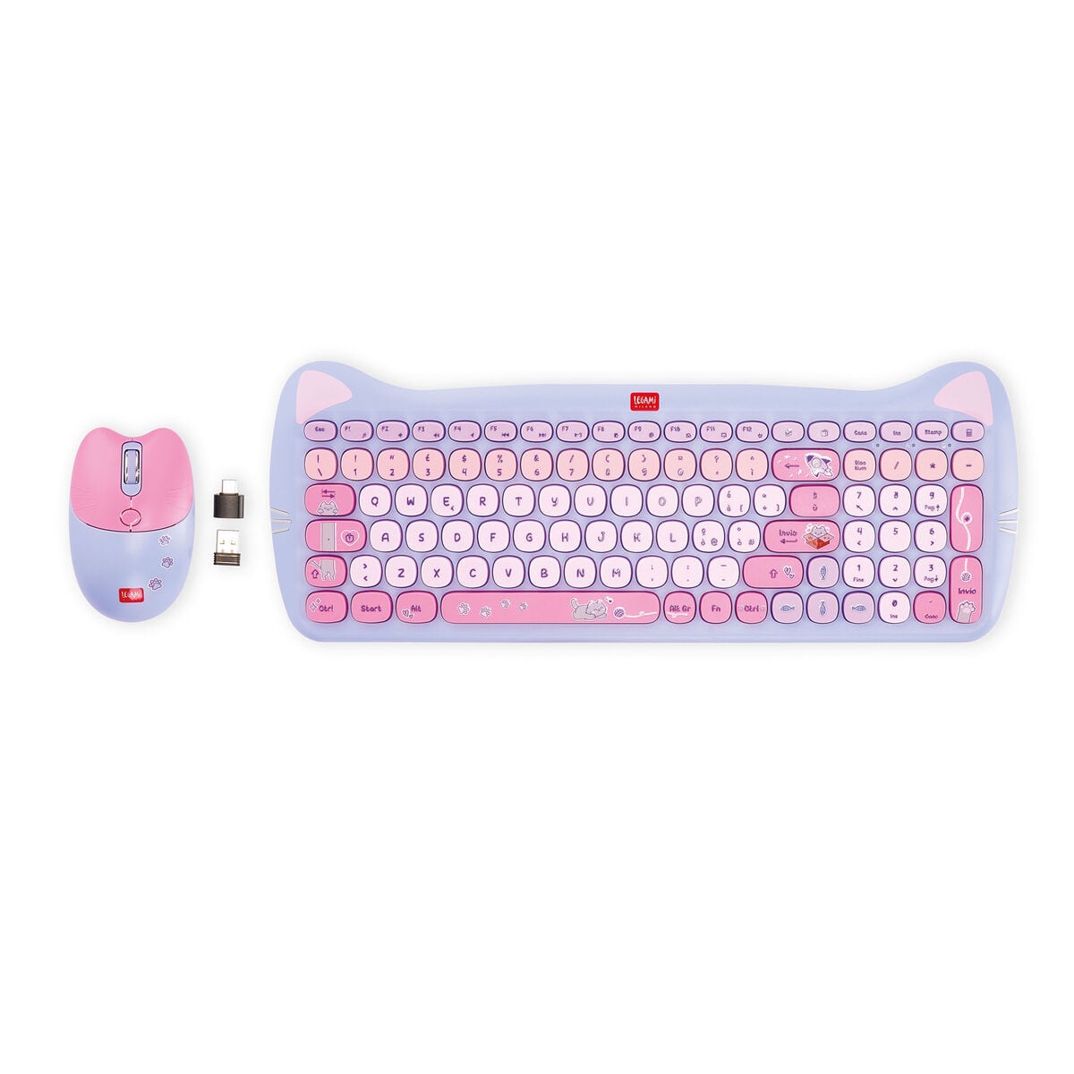 Legami - Kablosuz Mouse ve Klavye Seti - Miyav