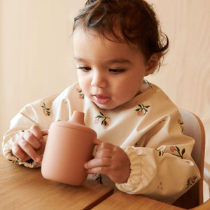 Liewood Merle Cape Bib - Peach - Seashell Mix-Bibs- | Natural Baby Shower