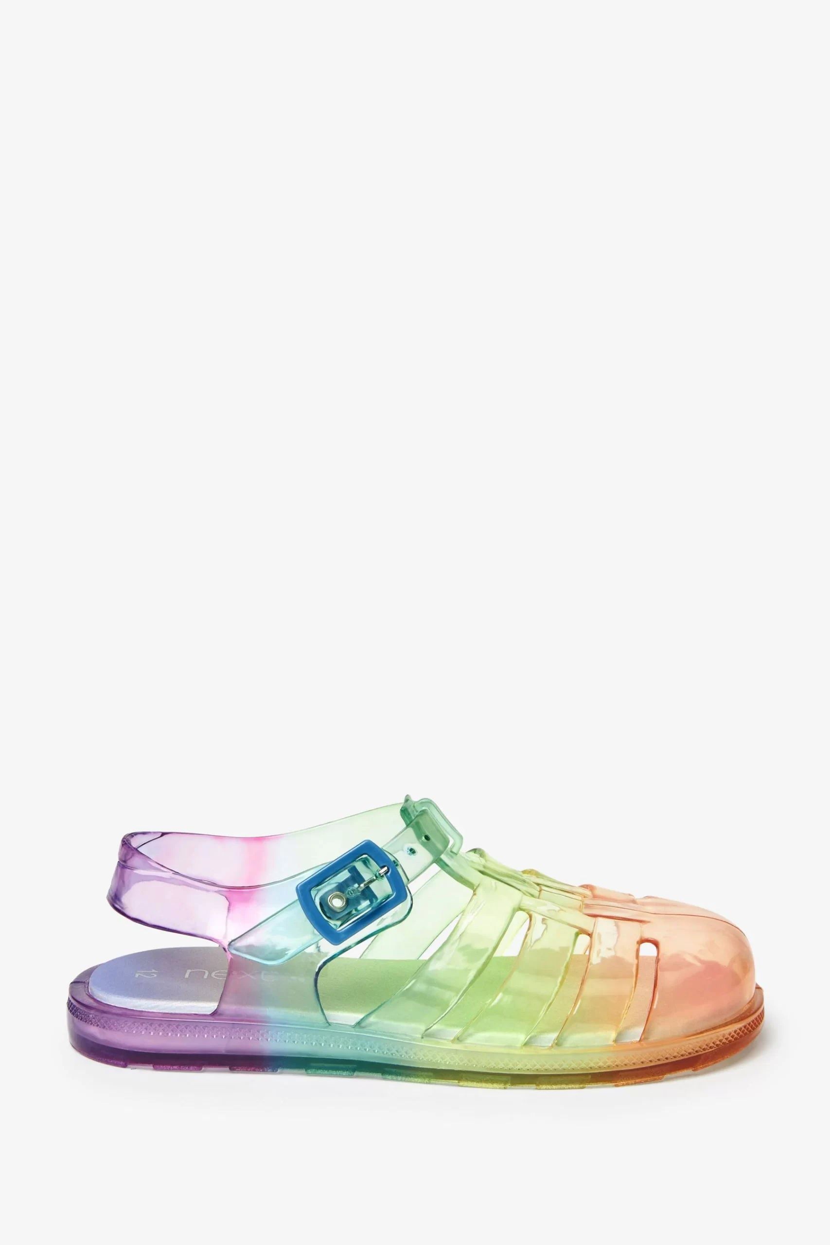 Next - Yumuşak Tabanlı Gökkuşağı Çocuk Jöle Sandalet - 24-Dinossi