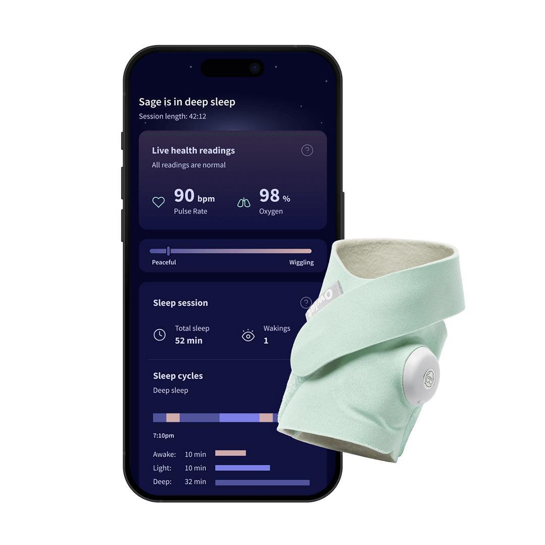 Owlet Dream Sock™ - Mint-Baby Monitors-Mint- | Natural Baby Shower