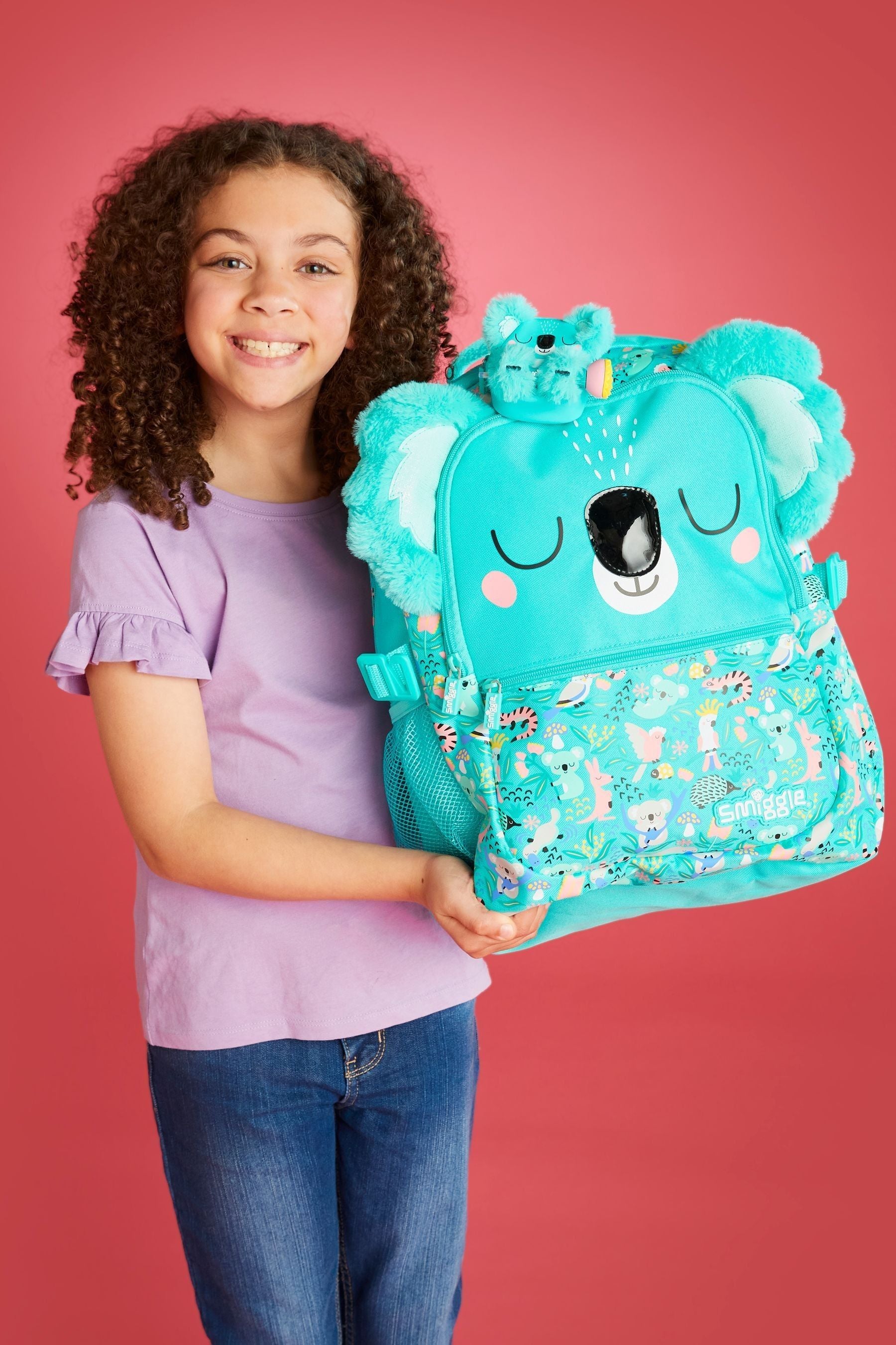 Smiggle - Hi There Klasik Okul Sırt Çantası-Dinossi