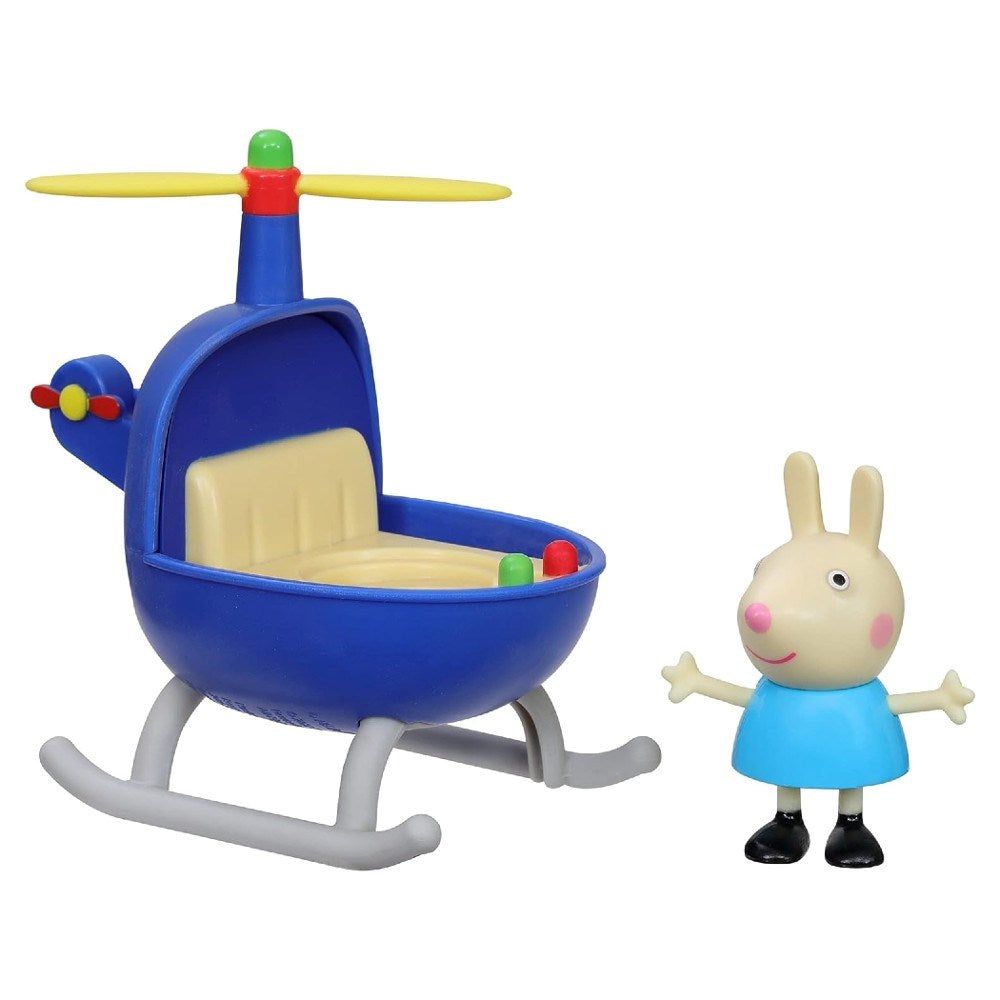 Peppa Pig - Tekli Figür ve Araç Minik Helikopter Oyuncak Seti-Dinossi