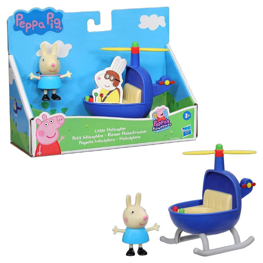 Peppa Pig - Tekli Figür ve Araç Minik Helikopter Oyuncak Seti-Dinossi
