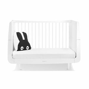 SnuzKot Skandi 2 Piece Nursery Furniture Set - White-Nursery Sets-White-No Mattress | Natural Baby Shower