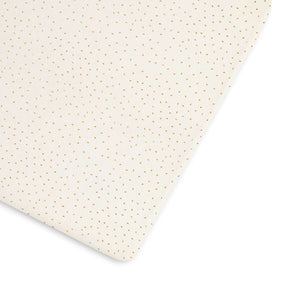 The Little Green Sheep Organic Cot & Cot Bed Fitted Sheet - Linen Rice-Sheets- | Natural Baby Shower