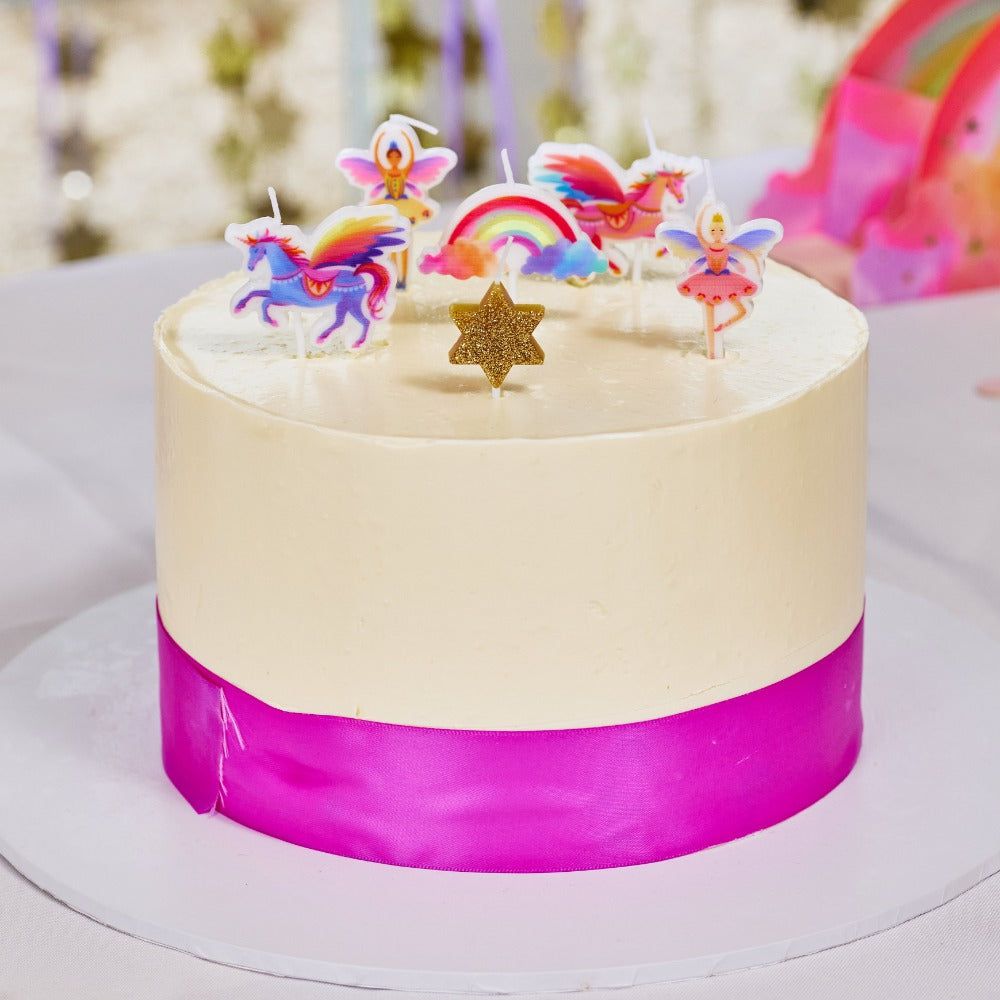 Party Pieces - Unicorn 5li Parti Mumu-Dinossi