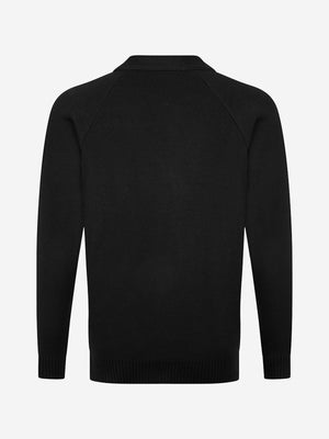 Zeco Kids School Knitted Cardigan in Black