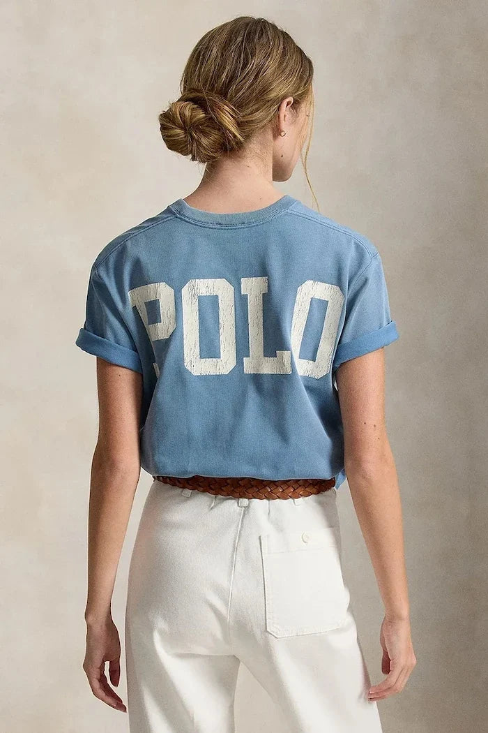 Polo Ralph Lauren pamuklu kadın tişörtü