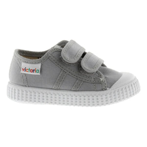 Victoria - Tiras Lona Cırt Cırtlı Sneakers | Gri