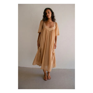 THEAVANT - Jade Baumwoll Voile Kleid | Amber