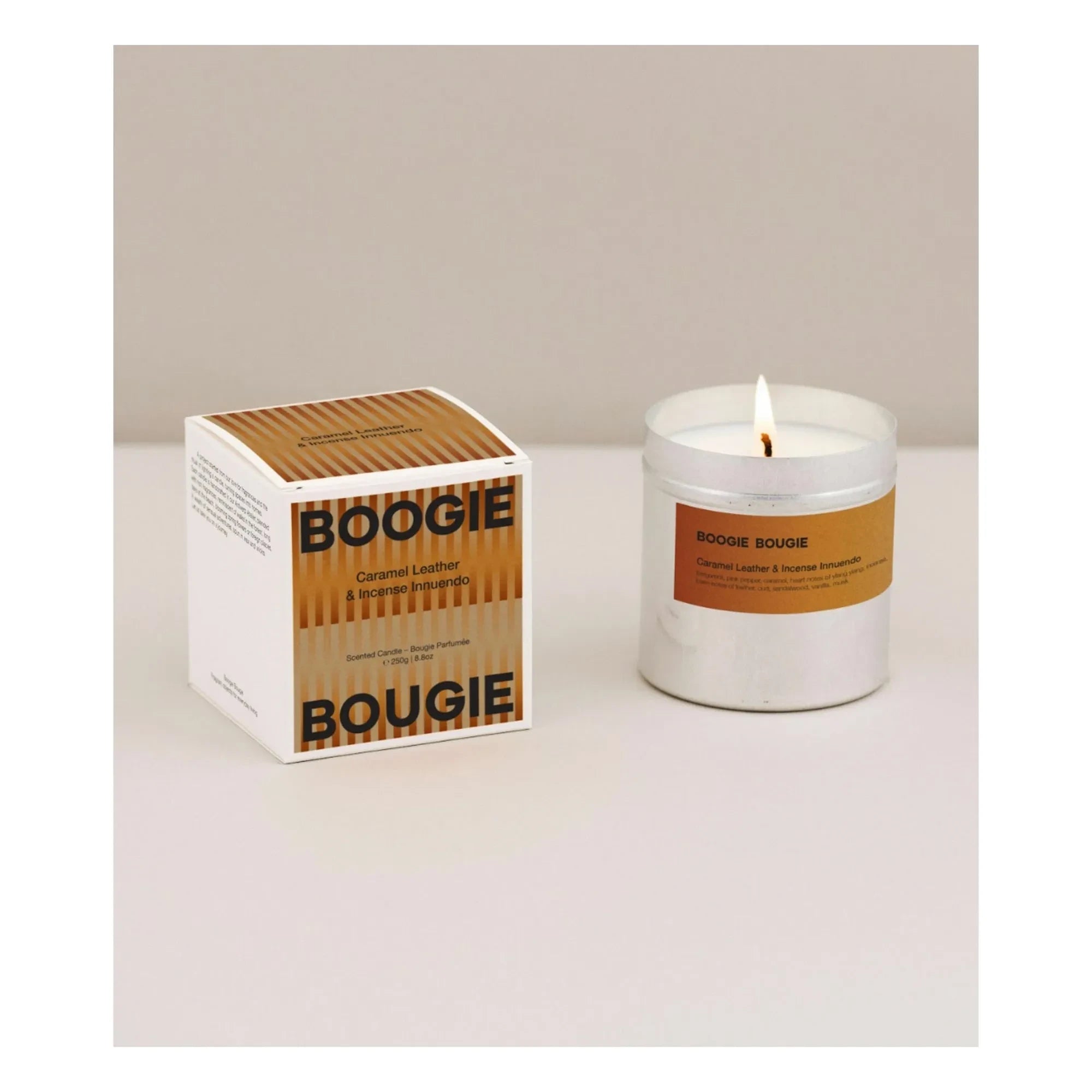 Boogie Bougie - Caramel Leather & Incense Innuendo Candle