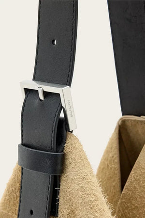 AllSaints ASHA süet kadın hobo çanta