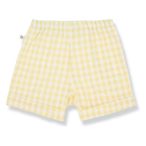 1+ in the Family - Bermuda Tinos Vichy Seersucker | Light Yellow