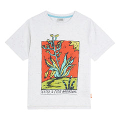 Scotch & Soda – T-Shirt Artwork Neps | Weiß