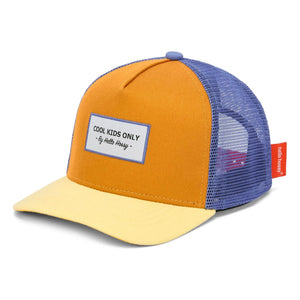 Hello Hossy - Trucker Mini Organik Pamuk Kavisli Vizörlü Şapka | Camel