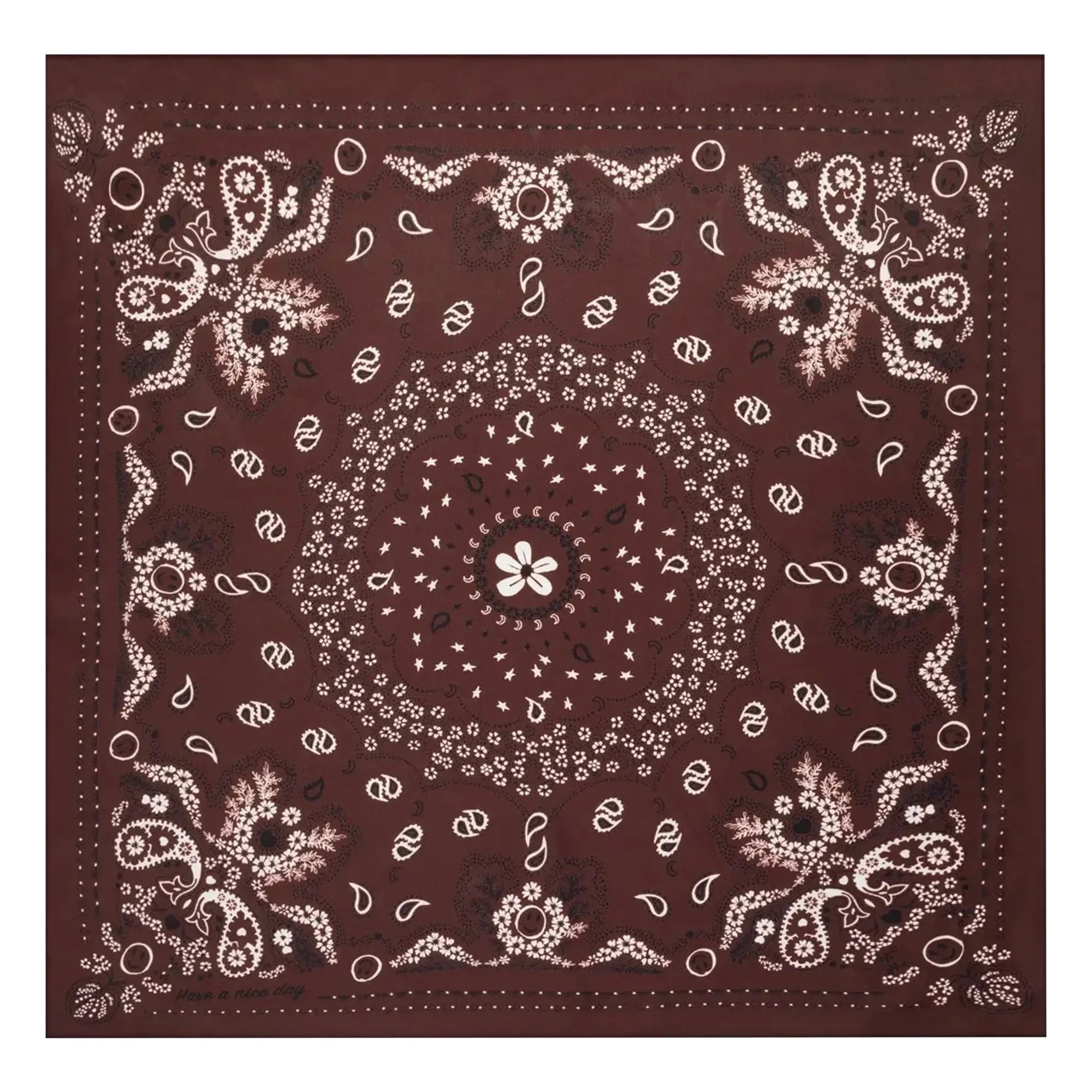 Call it by your name – Kleines Seiden-Bandana | Braun
