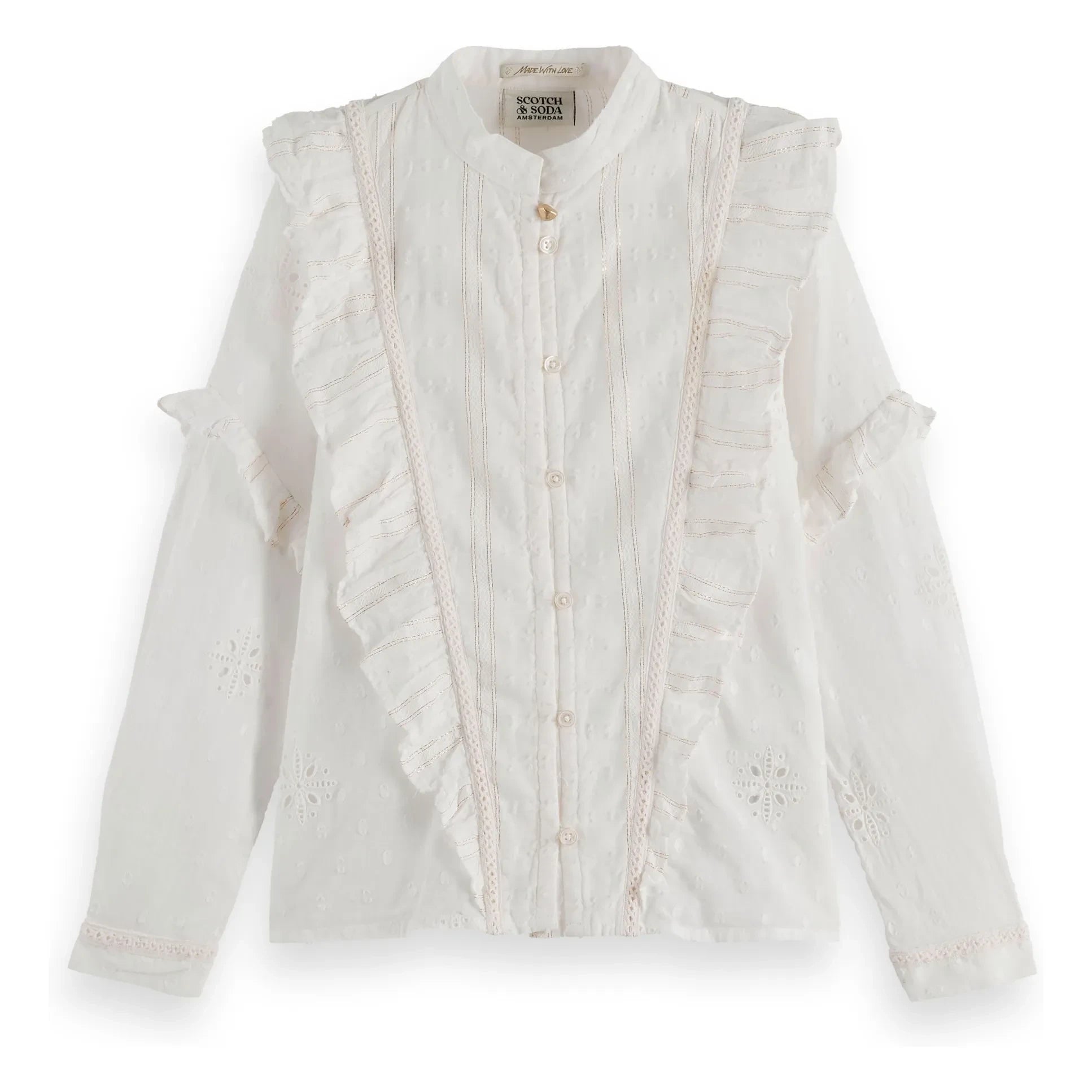 Scotch & Soda - Ruffled Blouse | Cream