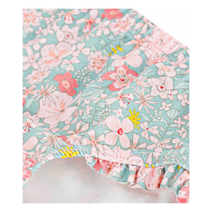 Petit Bateau - Bikinihose mit Blumenmuster | Türkis