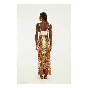 Farm Rio - Wonder Rio Leinen Jumpsuit | Ecru
