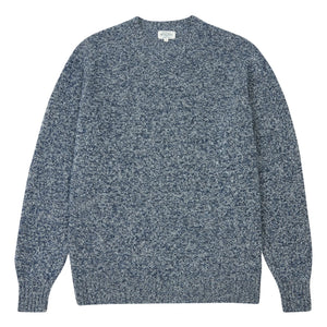 Hartford - Shetland sweatshirt | İndigo mavi