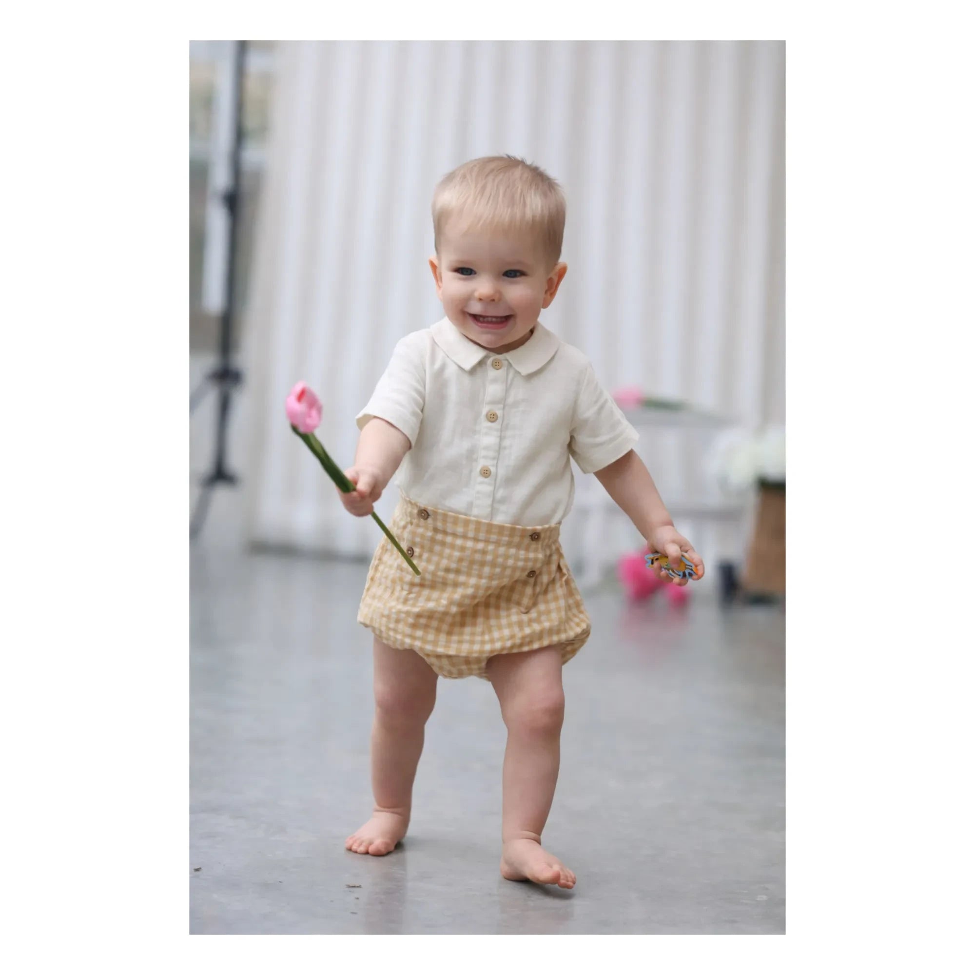 Lililotte - Maxime Organic Cotton Gauze Shirt | Ecru