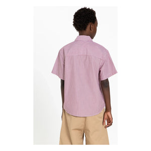 Finger in the nose - Rogue Striped Shirt | Brick Red