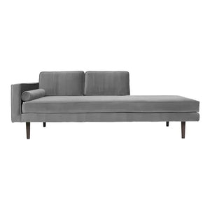 Broste Copenhagen - Wind Velvet Lounge Chair | Stone Gray