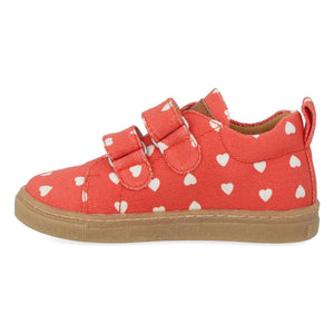 Angulus - Mini Hearts Doppelklett Sportschuhe | Rot