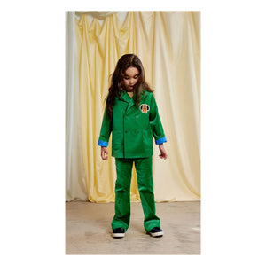 Mini Rodini - Doggie Flare Pantolon Kadife Organik Pamuk | Yeşil